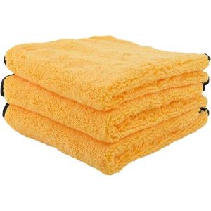 imageChemical Guys MIC50612 Professional Grade Premium Microfiber Towels Gold 16 Inch x 16 Inch Pack of 12  Safe for Car Wash Home Cleaning ampamp Pet Drying ClothsYellow