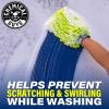 imageChemical Guys Chenille Premium ScratchFree Microfiber Wash Mitt Lime Green 96quot x 23quot x 7quot 3 Pack  MIC49303