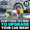 imageChemical Guys HOL129 Best Two Car Wash Bucket Kit to Wash ampamp Dry 11 Items Including 3 16 oz ChemicalsHOL148