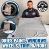 imageChemical Guys Waffle Weave for Home ampamp Auto Glass Windows Mirrors ampamp More Gray 25 in x 36 in 2Pack