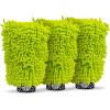 imageChemical Guys Chenille Premium ScratchFree Microfiber Wash Mitt Lime Green 96quot x 23quot x 7quot 3 Pack  MIC49303