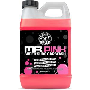 imageChemical Guys Mr Pink Foaming Car Wash Soap Works with Foam Cannons Foam Guns or Bucket Washes Safe for Cars Trucks Motorcycles RVs and More Candy Scent Extra Large Size 32 fl oz  CWS4023264 Fl Oz Pack of 1