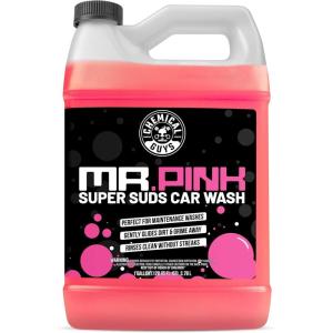 imageChemical Guys Mr Pink Foaming Car Wash Soap Works with Foam Cannons Foam Guns or Bucket Washes Safe for Cars Trucks Motorcycles RVs and More Candy Scent Extra Large Size 32 fl oz  CWS40232128 Fl Oz Pack of 1