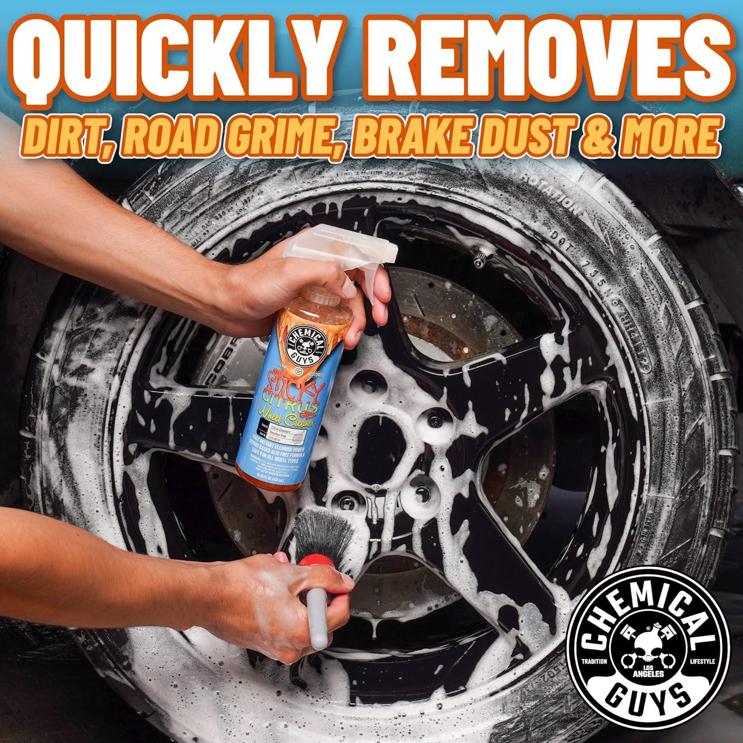 imageChemical Guys CLD10516 Sticky Citrus Wheel Cleaner Gel Safe For All Wheel Types Works on Cars Trucks SUVs Motorcycles RVs ampamp More 16 fl oz16 Fl Oz Pack of 2