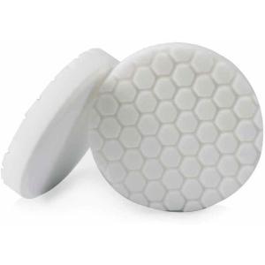 imageChemical Guys BUFX104HEX4 BUFX104HEX4 HexLogic LightMedium Polishing Pad White 45 Inch Pad made for 4 Inch backing plates