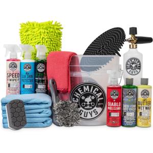 imageChemical Guys HOL169 16Piece Arsenal Builder Car Wash Kit with Foam Cannon Bucket and 6 16 Oz Car Care Cleaning Chemicals Gift for Car ampamp Truck Lovers Dads and DIYers Works WPressure WashersHOL169