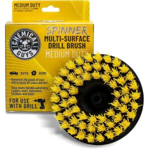 imageChemical Guys Acc201BrushMD Medium Duty Carpet Brush with Drill Attachment YellowMedium Duty