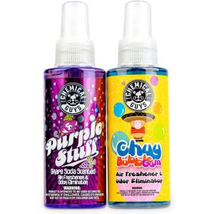 imageChemical Guys AIR22104 Chuy Bubble Gum Premium Air Freshener and Oder Eliminator Bubble Gum Scent Great for Cars Trucks SUVs RVs ampamp More 4 fl oz1 Count Pack of 1