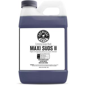 imageChemical Guys CWS1010 MaxiSuds II Foaming Car Wash Soap Works with Foam Cannons Foam Guns or Bucket Washes Safe for Cars Trucks Motorcycles RVs ampamp More 128 fl Oz 1 Gallon Grape Scent64 Fl Oz Pack of 1