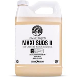 imageChemical Guys CWS1011 MaxiSuds II Foaming Car Wash Soap for Foam Cannons Foam Guns or Bucket Washes for Cars Trucks Motorcycles RVs ampamp More 128 Fl Oz 1 Gallon Strawberry Scent