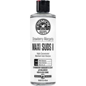 imageChemical Guys CWS101116 MaxiSuds II Foaming Car Wash Soap Works with Foam Cannons Foam Guns or Bucket Washes Safe for Cars Trucks Motorcycles RVs ampamp More 16 fl oz Strawberry Scent
