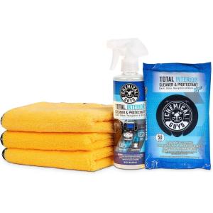 imageChemical Guys Complete Total Interior Cleaner ampamp Protectant Kit  5 Items Including 16 oz Sprayable Total Interior Cleaner ampamp Protectant 50 Pack of Total Interior Wipes ampamp 3 Microfiber Towels