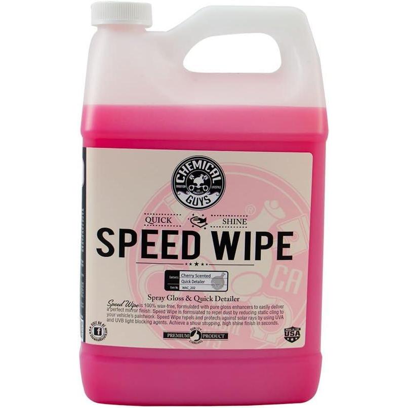 imageChemical Guys Speed Wipe Quick Detailer Safe for Cars Trucks SUVs Motorcycles RVs ampamp More Extra Large 32 fl oz Cherry Scent128 Fl Oz Pack of 1