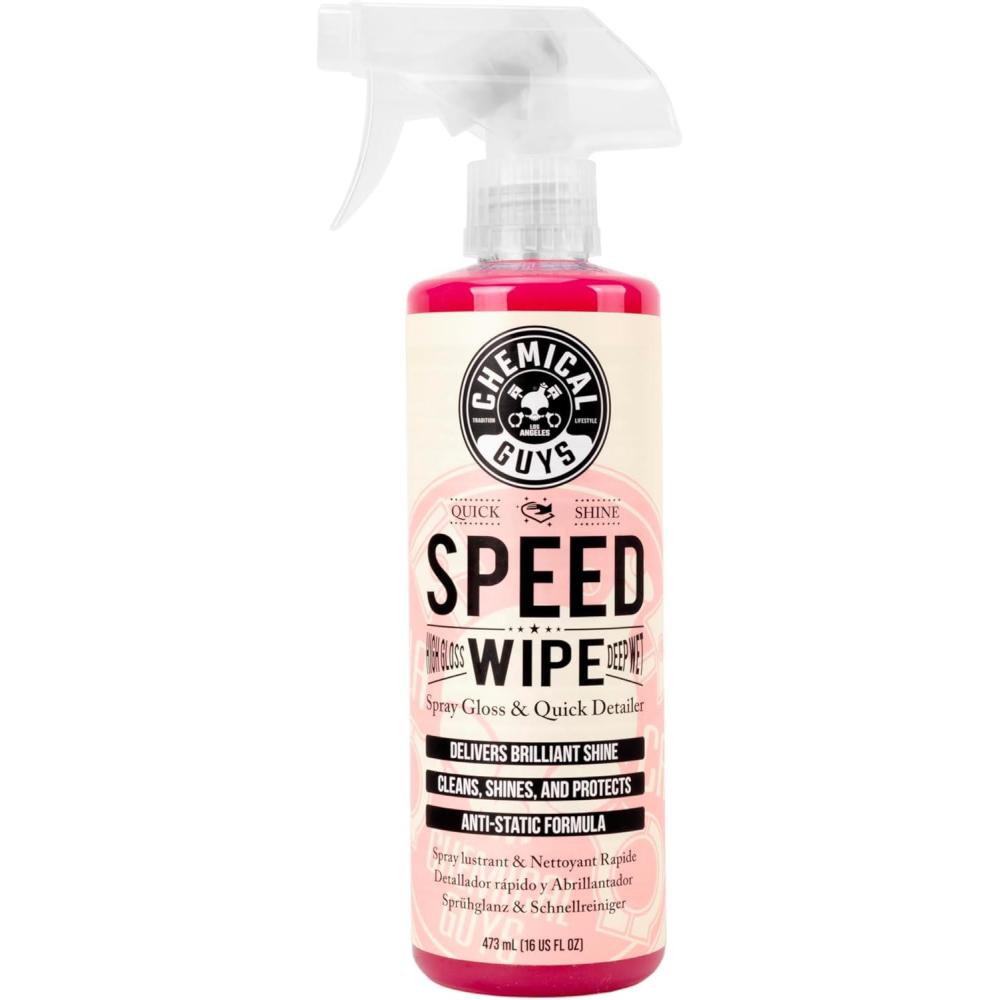 imageChemical Guys Speed Wipe Quick Detailer Safe for Cars Trucks SUVs Motorcycles RVs ampamp More Extra Large 32 fl oz Cherry Scent16 Fl Oz Pack of 1