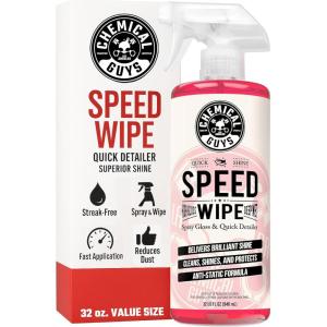 imageChemical Guys Speed Wipe Quick Detailer Safe for Cars Trucks SUVs Motorcycles RVs ampamp More Extra Large 32 fl oz Cherry Scent32 Fl Oz Pack of 1