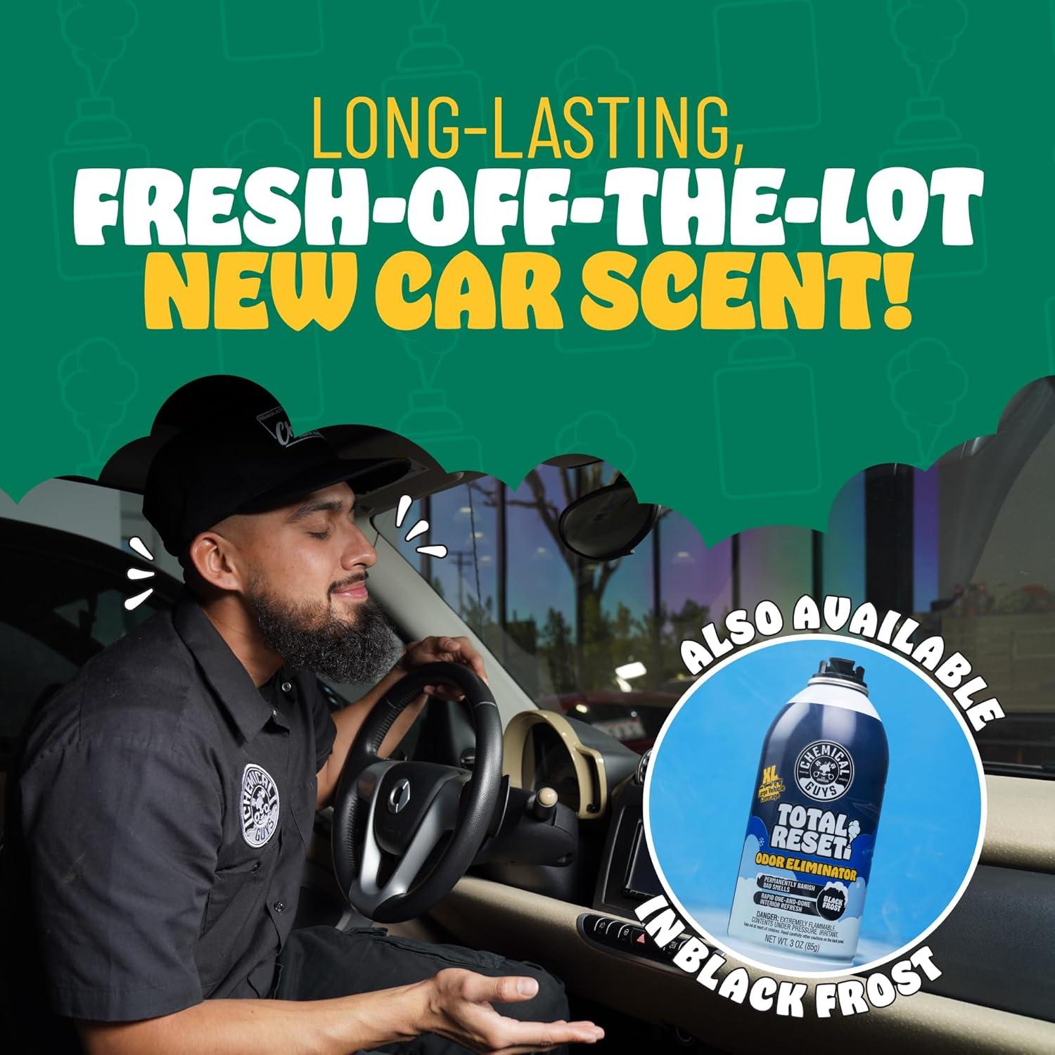 imageChemical Guys Odor Eliminating Aerosol Fogger New Car Smell  3 oz Single Can for Cars Trucks and SUVs  SetandForget Interior Deodorizer Neutralizes Smoke Pet Gym and Food Odors ampamp More