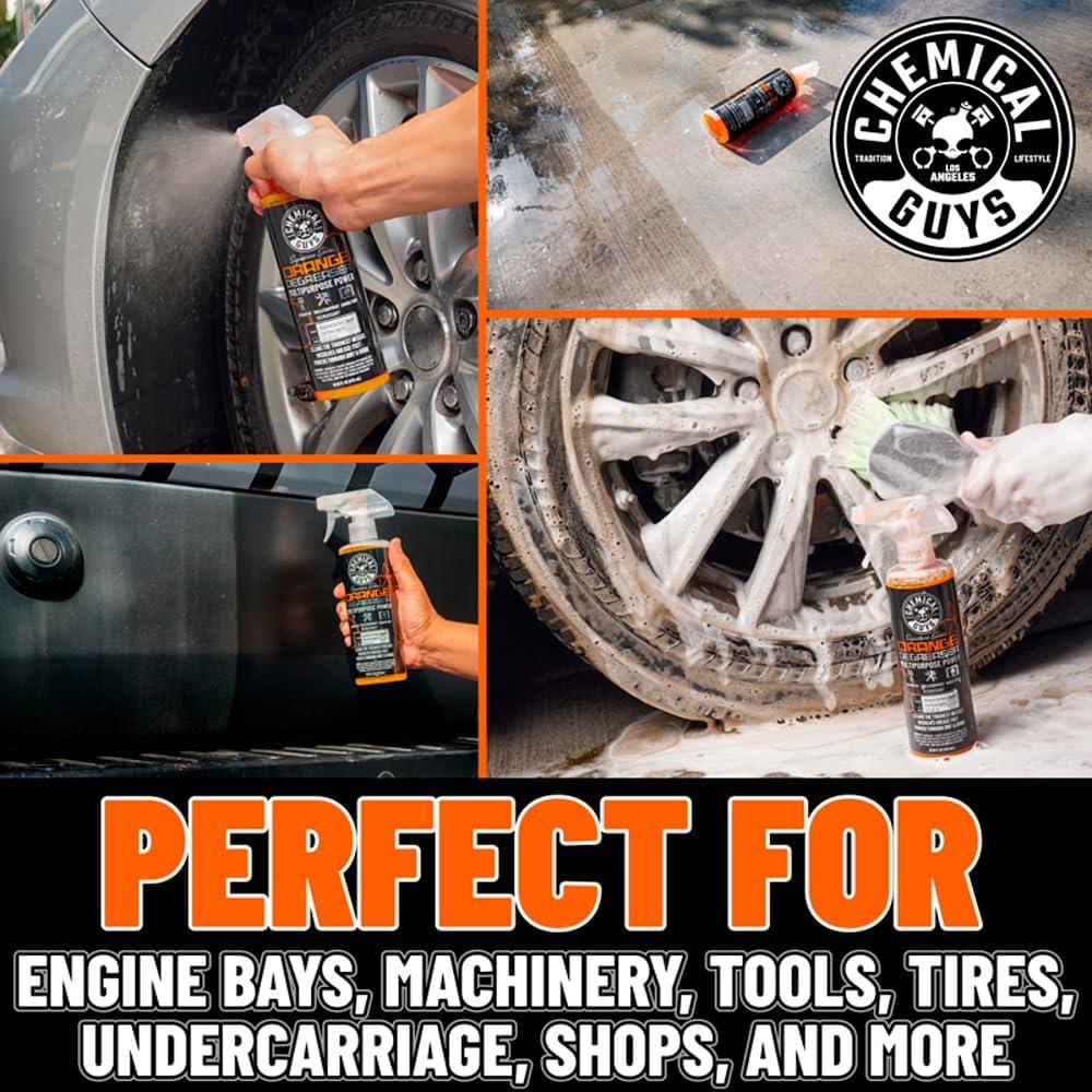 imageChemical Guys Signature Series Orange Degreaser Heavyduty Allpurpose Cleaner For Engines Tires Undercarriages ampamp More Professional Strength Formula Breaks Down Grease Oil ampamp Grime  16 fl oz16 Fl Oz Pack of 1