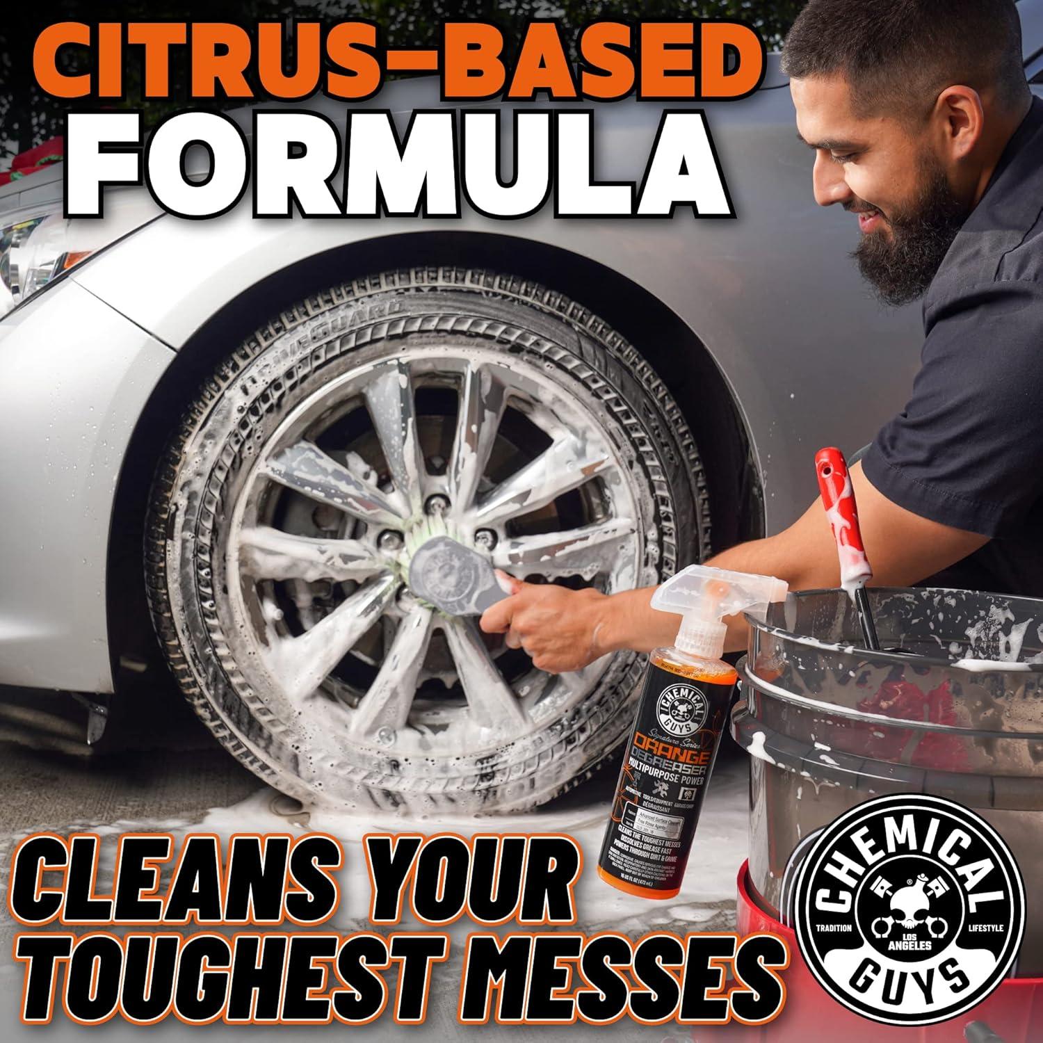 imageChemical Guys Signature Series Orange Degreaser Heavyduty Allpurpose Cleaner For Engines Tires Undercarriages ampamp More Professional Strength Formula Breaks Down Grease Oil ampamp Grime  16 fl oz16 Fl Oz Pack of 1