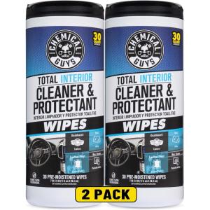 imageChemical Guys Total Interior Cleaner ampamp Protectant Canister Wipes Great for Cars Trucks SUVs RVs ampamp More 30 Ct  PMWCSPI2203060 Count Pack of 1