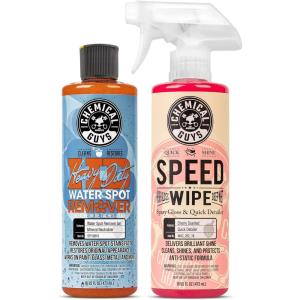 imageChemical Guys Heavy Duty Water Spot Remover 16 fl oz and Speed Wipe Quick Detailer 16 fl oz BundleSPOT REMOVER  SPEED WIPE