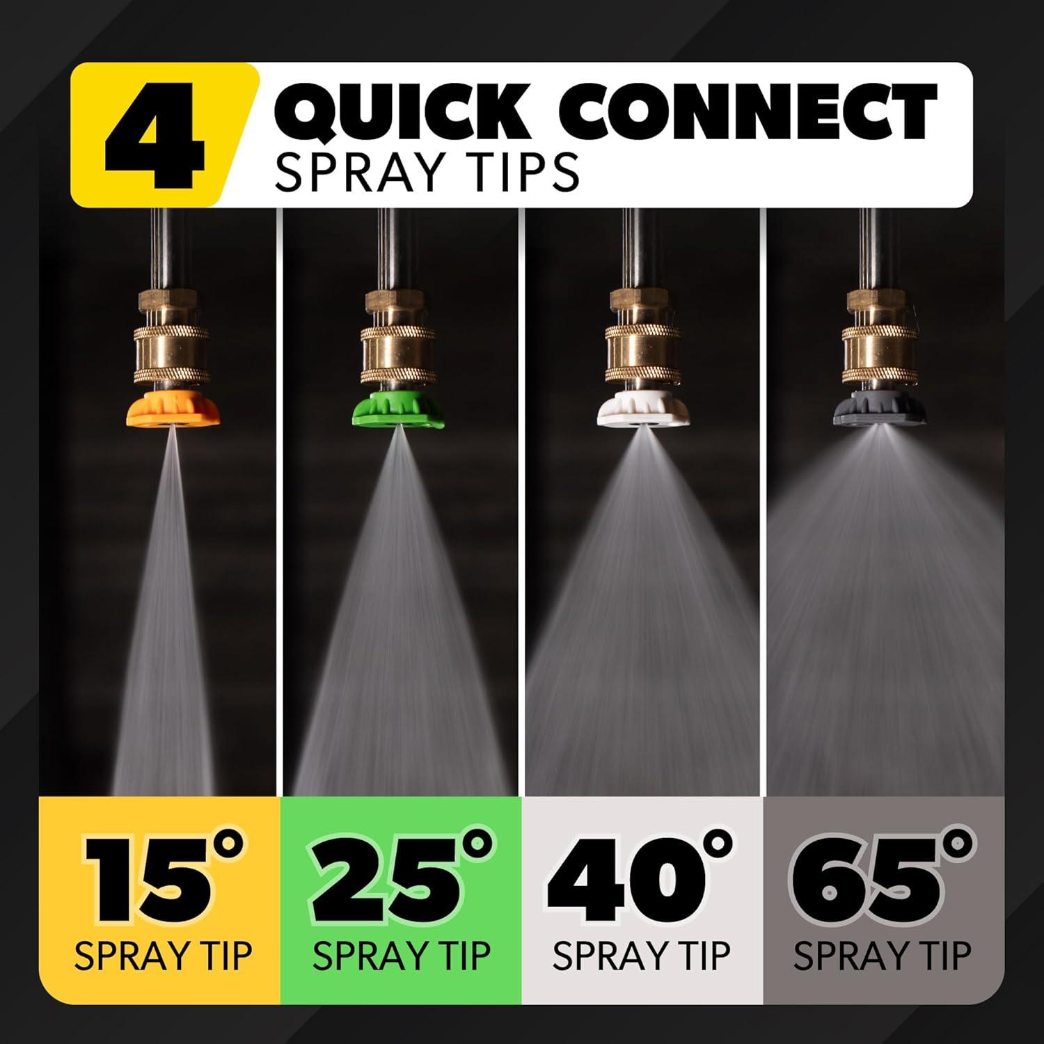 imageChemical Guys Electric Pressure Washer PM2000 PRO  2030 PSI 177 GPM 25 Flex Hose Compact Design 360 Casters Standard Connections Cable Storage  EQP411