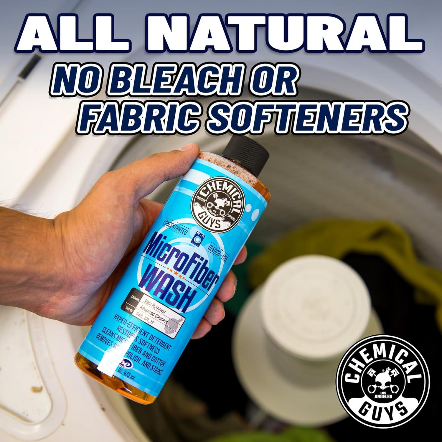 imageChemical Guys Microfiber Cleaning Cloth and Car Wash Towel Detergent  Concentrated Cleaner for Towels Drying Cloths and Pads  Removes Dirt Wax Grease Stains Orange Scent  128 oz16 Fl Oz Pack of 1