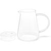 imageTea Forte Tea Over Ice Steeping Tea Pitcher Set of Two 12oz Glass Ice Tea Pitcher and 24 oz Pitcher for Perfect Flash Chilled Ice Tea Dishwasher Safe