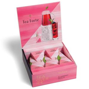 imageTea Forte Iced Ceylon Gold Tea Over Ice PitcherSize Iced Black Infusers 5 Count Pack of 1Blueberry Merlot