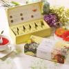 imageTea Forte Green Tea Assortment Petite Presentation Box Tea Sampler Gift Set with 10 Handcrafted Pyramid Tea InfusersSampler  Soleil