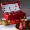 imageTea Forte Green Tea Assortment Petite Presentation Box Tea Sampler Gift Set with 10 Handcrafted Pyramid Tea InfusersWarming Joy  Holiday