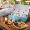 imageTea Forte Green Tea Assortment Petite Presentation Box Tea Sampler Gift Set with 10 Handcrafted Pyramid Tea InfusersWellbeing Wellness Tea