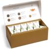 imageTea Forte Presentation Box Tea Sampler Gift Set 20 Assorted Variety Handcrafted Pyramid Tea Infuser Bags GreenWinter Chalet