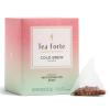 imageTea Forte Watermelon Mint Cold Brew Iced Tea Organic Caffeine Free 15 Sachet Infuser Tea Bags Steeps in Cold WaterWatermelon Mint