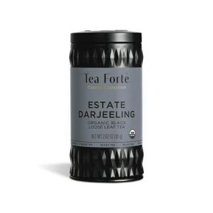 imageTea Forte Organic Herbal Tea Makes 3550 Cups 212 Ounce Loose Leaf Tea Canister Belgian MintEstate Darjeeling