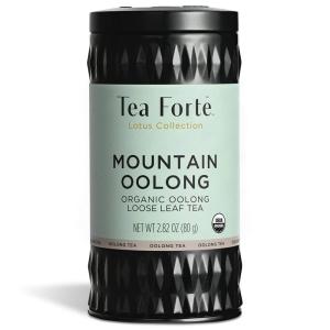imageTea Forte Organic Herbal Tea Makes 3550 Cups 212 Ounce Loose Leaf Tea Canister Belgian MintMountain Oolong