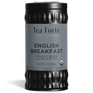 imageTea Forte Organic Herbal Tea Makes 3550 Cups 212 Ounce Loose Leaf Tea Canister Belgian Mintenglish breakfast