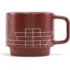 imageTea Forte Cafe Cup White Porcelain Tea Cup and Lid Steeps 8 oz Microwave and Dishwasher SafeFrank Lloyd Wright