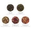 imageTea Forte Fleur Organic Premium Tea Assortment Petite Presentation Box Tea Sampler Gift Set with 10 Handcrafted Pyramid Tea Infusers 2 of Each Blend