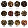 imageTea Forte Herbal Tea Assortment Tea Chest 40 Count Naturally CaffeineFree Blends Individually Wrapped Handcrafted Pyramid Infuser Tea BagsWarming Joy  Holiday