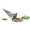 imageTea Forte Icon Stainless Steel Loose Leaf Tea Infuser Extra Fine Strainer with Silicone Leaf and Base