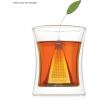 imageTea Forte Icon Stainless Steel Loose Leaf Tea Infuser Extra Fine Strainer with Silicone Leaf and Base