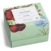 imageTea Forte Jardin 3Piece Tea Gift Set with Pink Cafe Cup with Lid Tea Tray and 10 Assorted 2 of Each Variety Organic Handcrafted Pyramid Infuser Tea BagsFleur