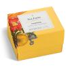 imageTea Forte Jardin 3Piece Tea Gift Set with Pink Cafe Cup with Lid Tea Tray and 10 Assorted 2 of Each Variety Organic Handcrafted Pyramid Infuser Tea BagsParadis
