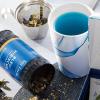 imageTea Forte Lotus Kati Steeping Cup 12oz Ceramic Tea Infuser Mug with Lid for Steeping Loose Leaf Tea Tea Infuser Cup for Tea Lovers Tea GiftsBleu