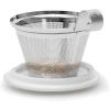 imageTea Forte Lotus Kati Steeping Cup 12oz Ceramic Tea Infuser Mug with Lid for Steeping Loose Leaf Tea Tea Infuser Cup for Tea Lovers Tea GiftsChakra