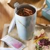 imageTea Forte Lotus Kati Steeping Cup 12oz Ceramic Tea Infuser Mug with Lid for Steeping Loose Leaf Tea Tea Infuser Cup for Tea Lovers Tea GiftsWellbeing