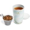 imageTea Forte Lotus Kati Steeping Cup 12oz Ceramic Tea Infuser Mug with Lid for Steeping Loose Leaf Tea Tea Infuser Cup for Tea Lovers Tea GiftsWellbeing