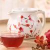 imageTea Forte Terra Stoneware Teapot with Infuser and Lid Frank Lloyd Wright 20 oz Sienna Stoneware Pot for Steeping Loose Leaf Tea Dishwasher ampamp Microwave SafeSakura