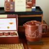 imageTea Forte Terra Stoneware Teapot with Infuser and Lid Frank Lloyd Wright 20 oz Sienna Stoneware Pot for Steeping Loose Leaf Tea Dishwasher ampamp Microwave SafeFrank Lloyd Wright