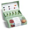 imageTea Forte Fleur Organic Premium Tea Assortment Petite Presentation Box Tea Sampler Gift Set with 10 Handcrafted Pyramid Tea Infusers 2 of Each Blend